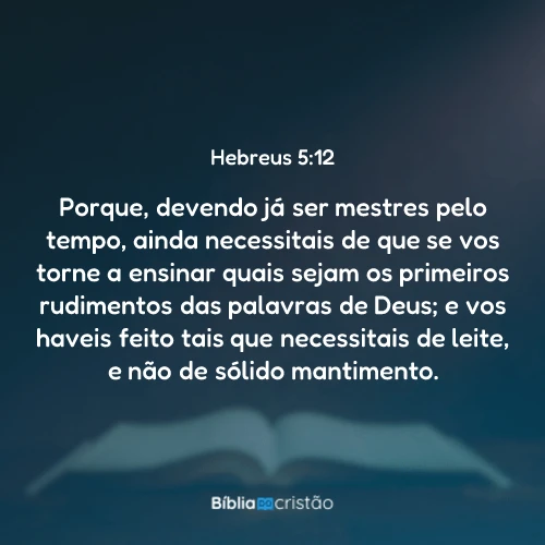 Hebreus 5:12