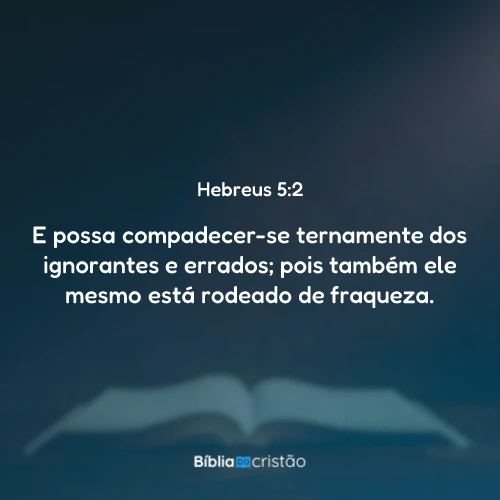 Hebreus 5:2