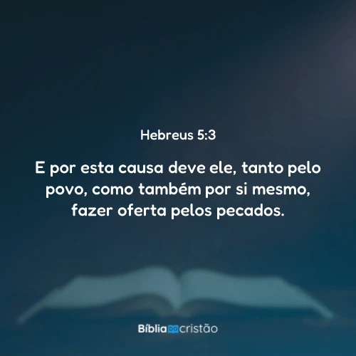 Hebreus 5:3
