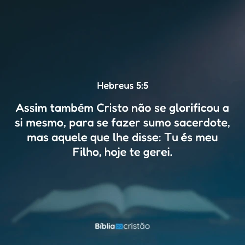 Hebreus 5:5