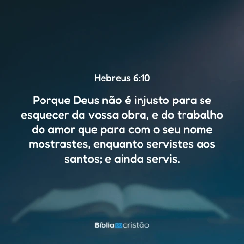 Hebreus 6:10
