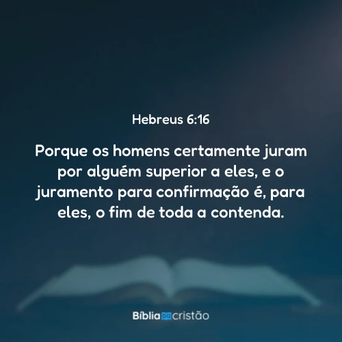 Hebreus 6:16
