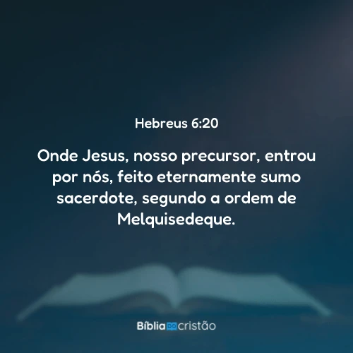 Hebreus 6:20