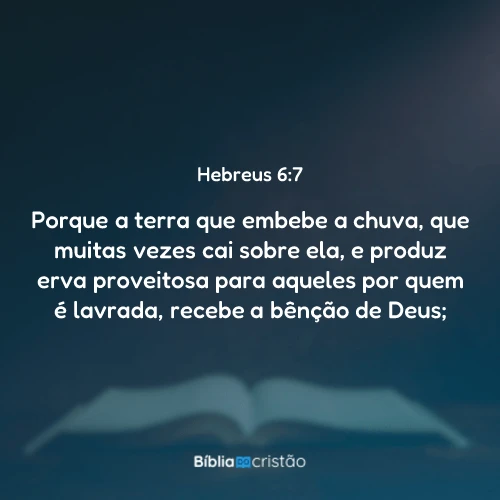 Hebreus 6:7