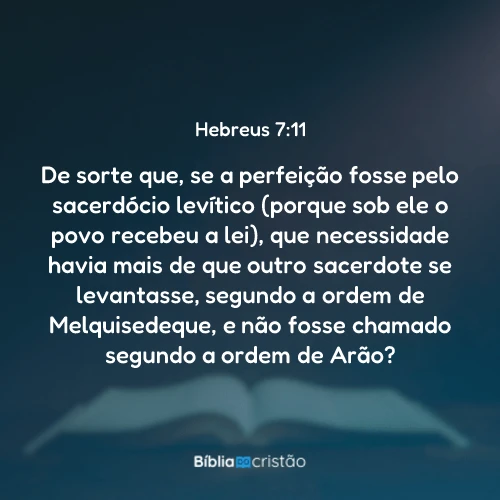 Hebreus 7:11