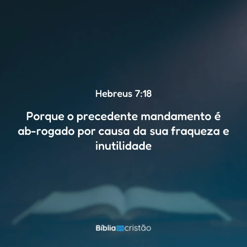 Hebreus 7:18