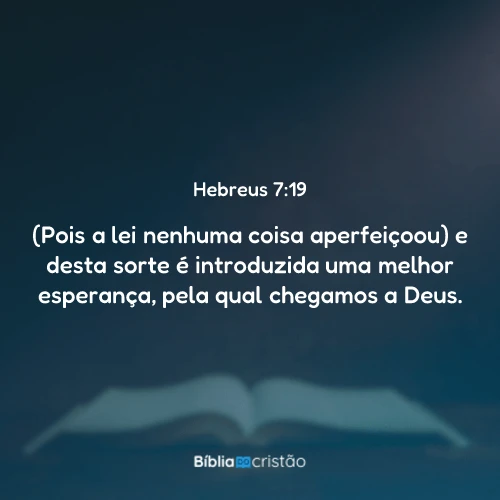 Hebreus 7:19