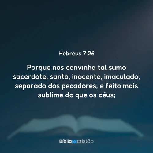 Hebreus 7:26