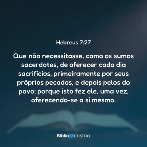 Hebreus 7:27