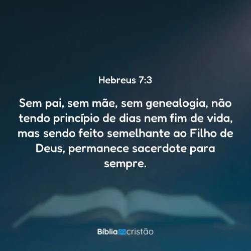 Hebreus 7:3