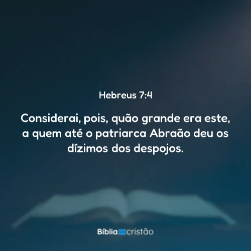 Hebreus 7:4