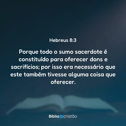 Hebreus 8:3