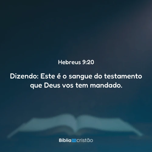 Hebreus 9:20