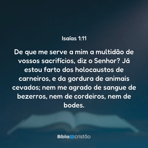 Isaías 1:11