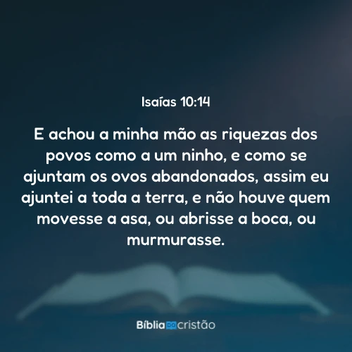 Isaías 10:14