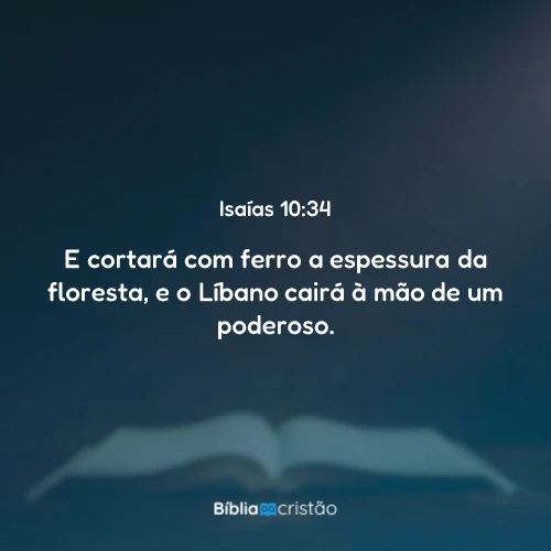 Isaías 10:34