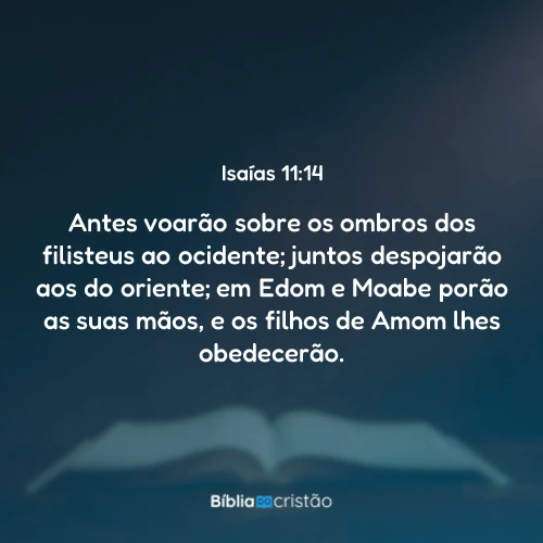 Isaías 11:14
