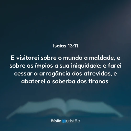 Isaías 13:11