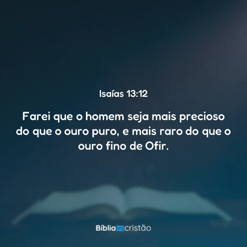 Isaías 13:12