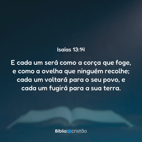 Isaías 13:14