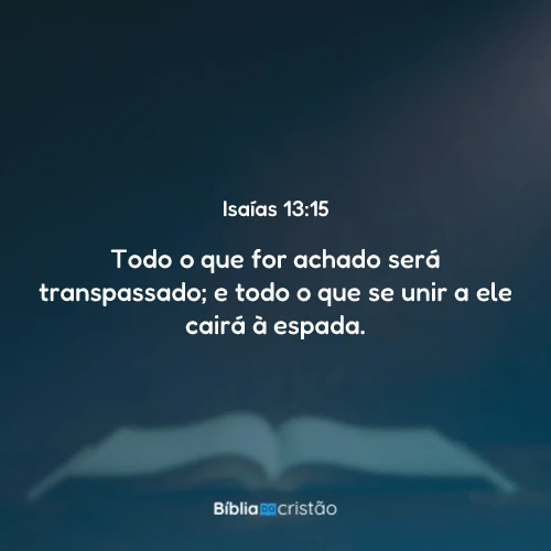 Isaías 13:15