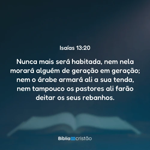 Isaías 13:20