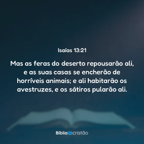 Isaías 13:21