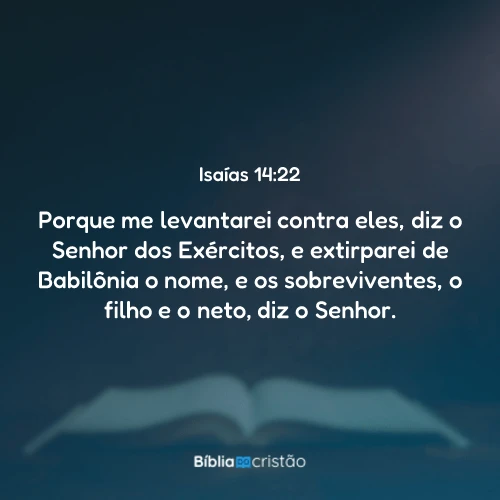 Isaías 14:22