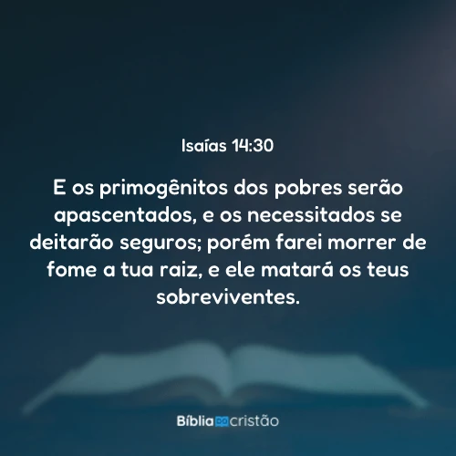Isaías 14:30