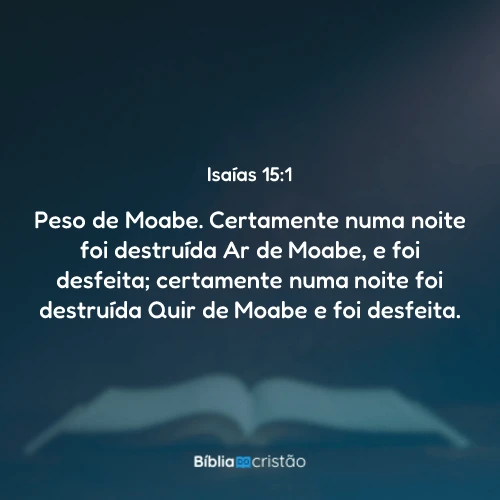 Isaías 15:1