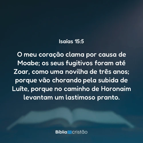 Isaías 15:5