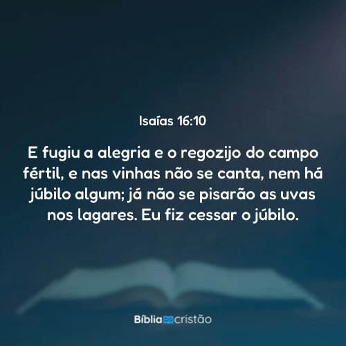 Isaías 16:10