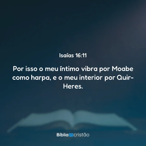 Isaías 16:11