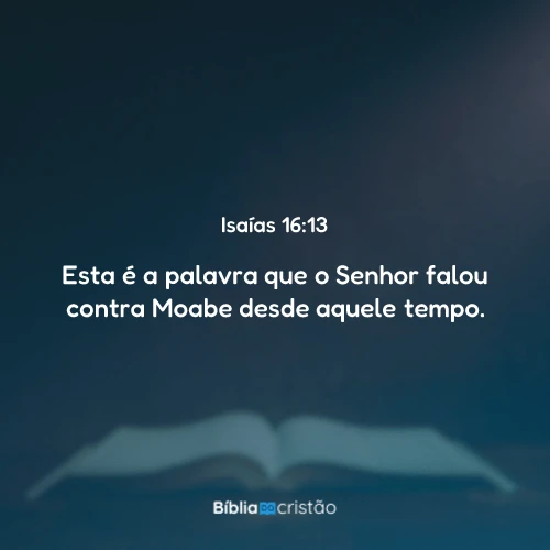 Isaías 16:13