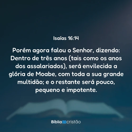Isaías 16:14
