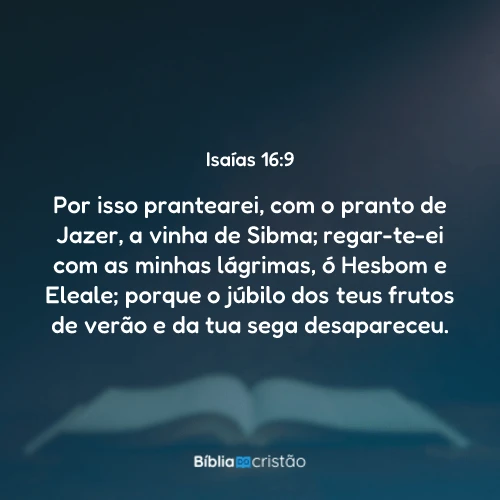 Isaías 16:9
