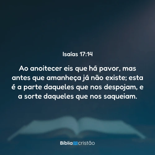 Isaías 17:14