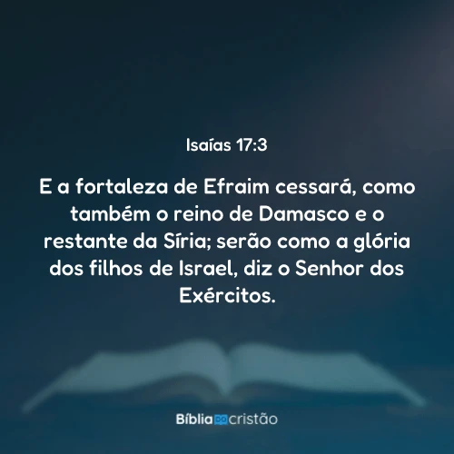 Isaías 17:3