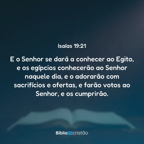 Isaías 19:21