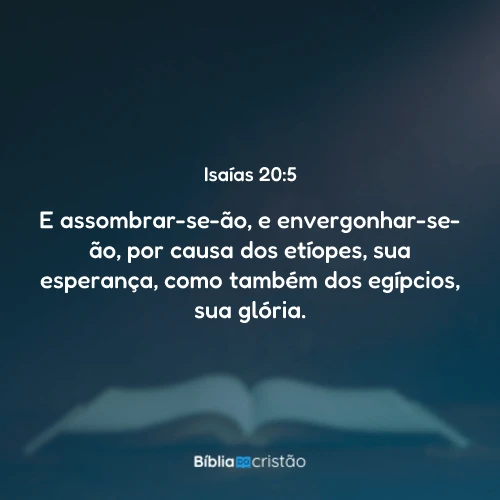 Isaías 20:5
