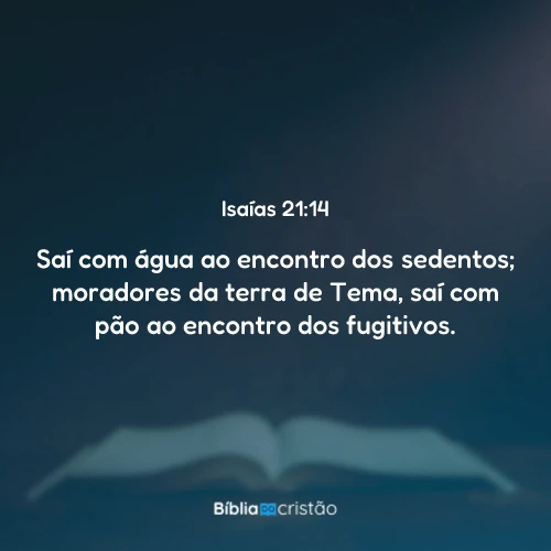 Isaías 21:14