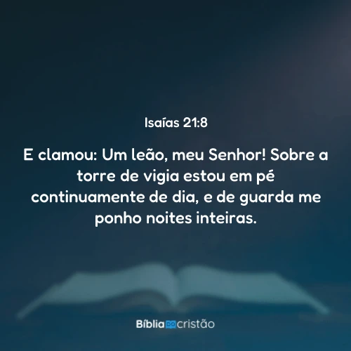 Isaías 21:8
