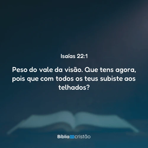 Isaías 22:1