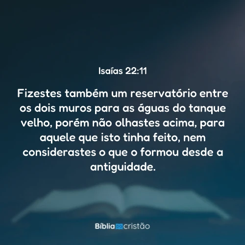 Isaías 22:11