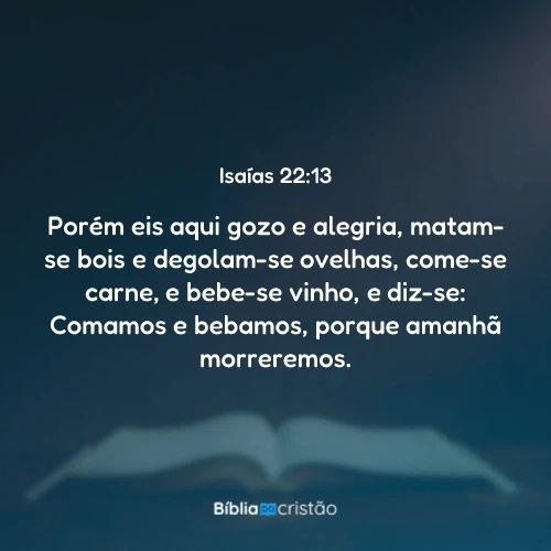 Isaías 22:13