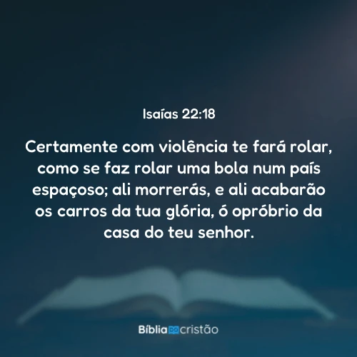 Isaías 22:18