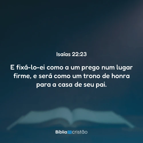 Isaías 22:23
