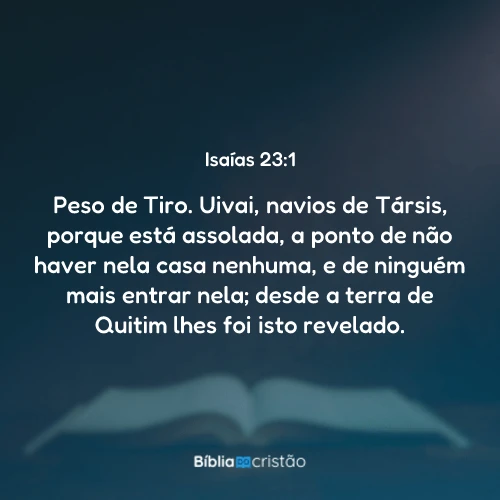 Isaías 23:1