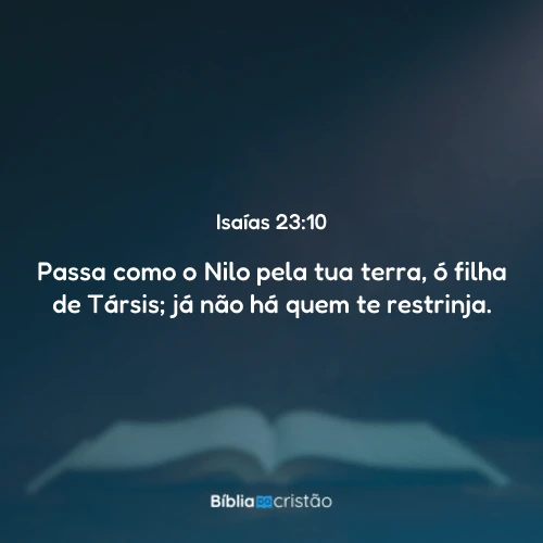 Isaías 23:10
