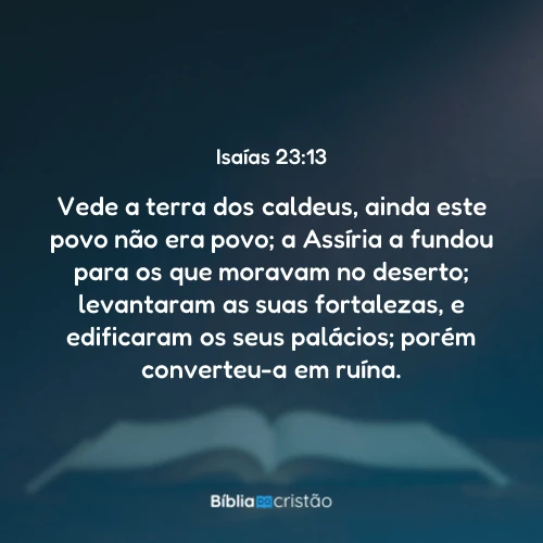 Isaías 23:13